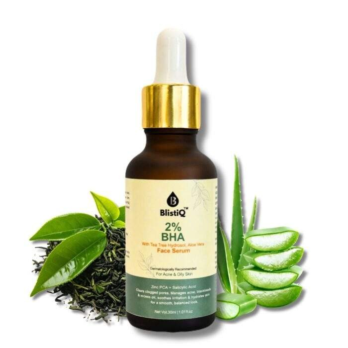 2% BHA Face Serum with i.e Salicylic Acid with Tea Tree Hydrosol & Aloevera l 30ml - Image 7