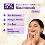 5% Niacinamide Face Serum with Hylauronic Acid , Lactic Acid & Vitamin E l 30ml - Image 3