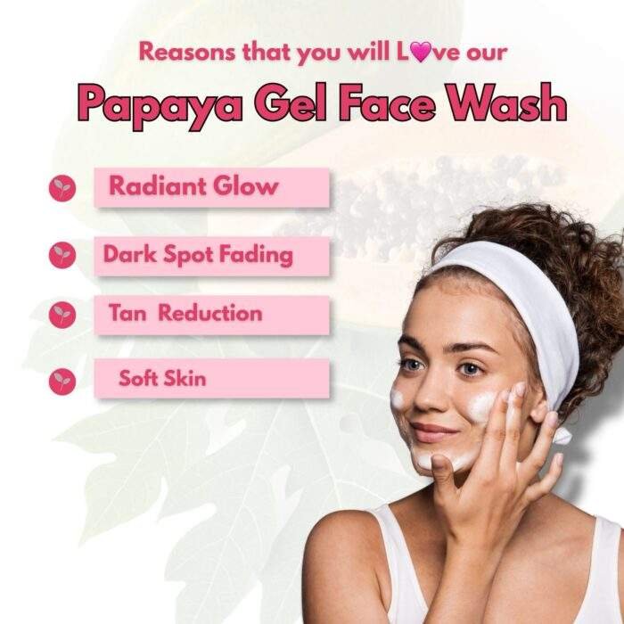 Papaya Gel Face Wash (100 ML) - Image 5