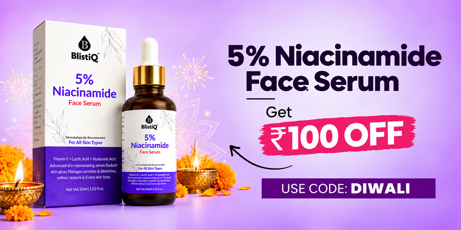 Diwali Niacinamide Serum Offer